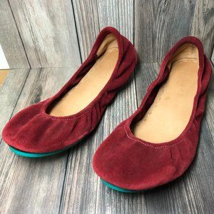 Tieks Rouge Suede Flats Size 9